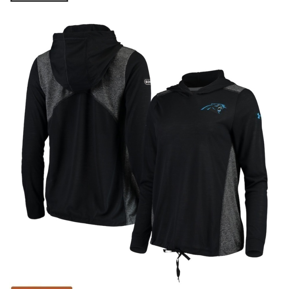 Under Armour Carolina Panthers Hooded Shirt XL NEW!